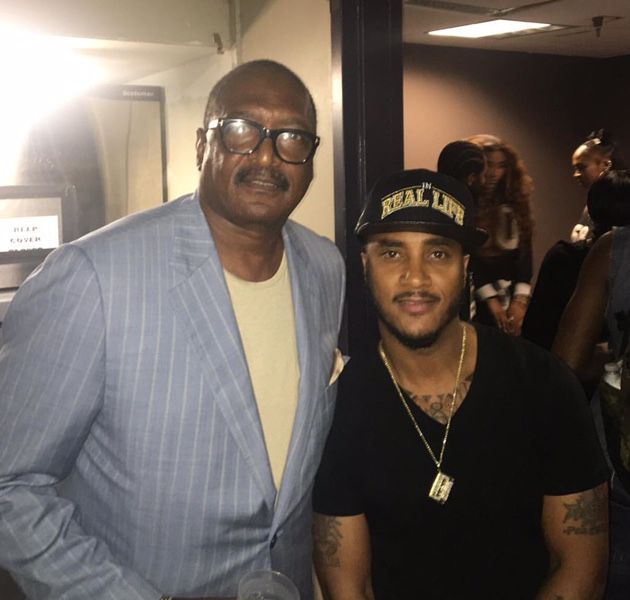 Matthew Knowles poses with DJ Quiksilva