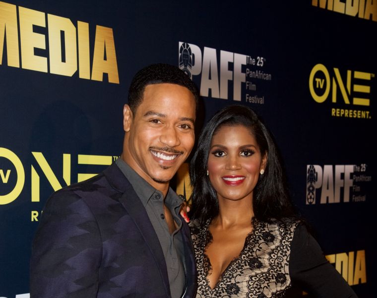 Brian White and Denise Boutte pose for a shot