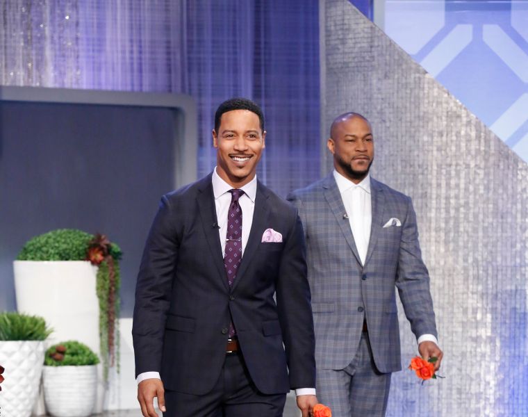 Brian White and Finesse Mitchell arrive