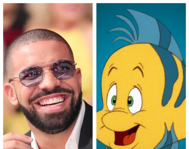 DRAKE AS FLOUNDER in "THE LITTLE MERMAID"