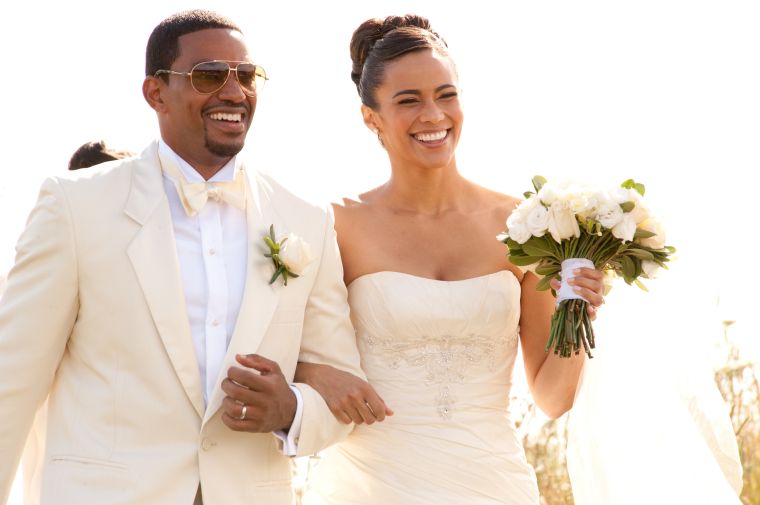 Sabrina and Jason in 'Jumping The Broom'