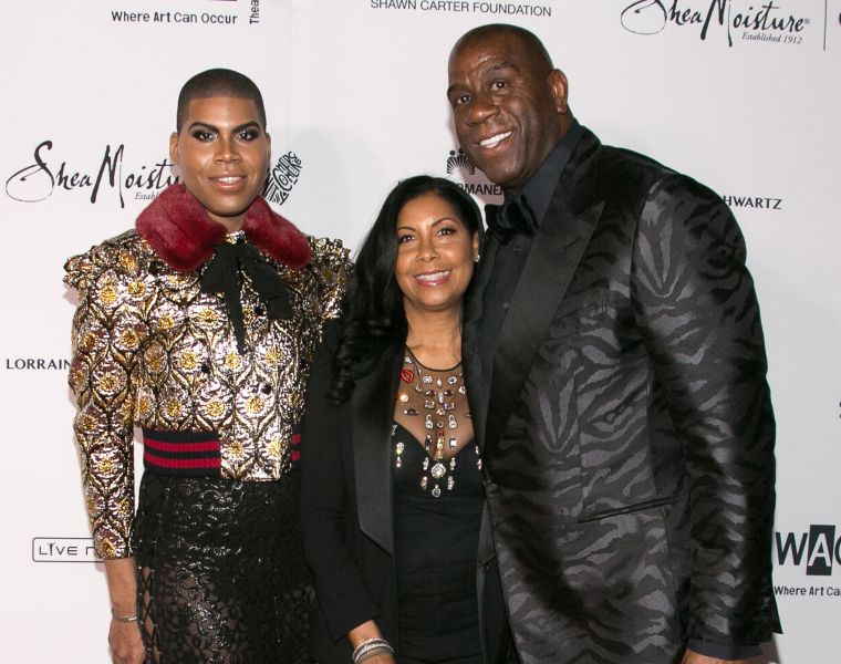 EJ, Cookie and Magic Johnson