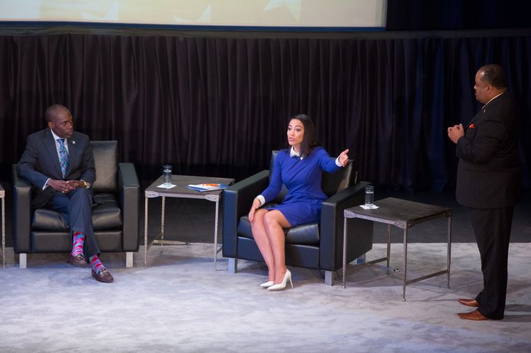 Paris Dennard, Angela Rye and Roland Martin
