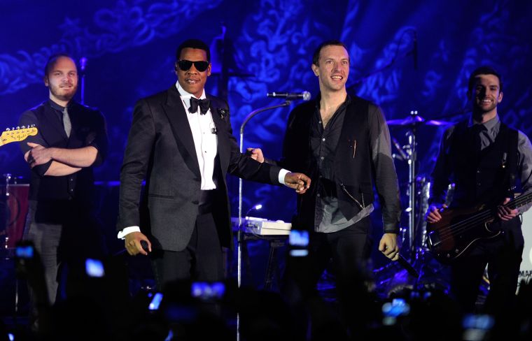 Jay Z and Chris Martin
