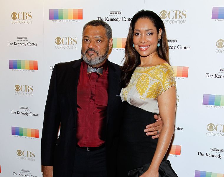 Laurence Fishburne and Gina Torres