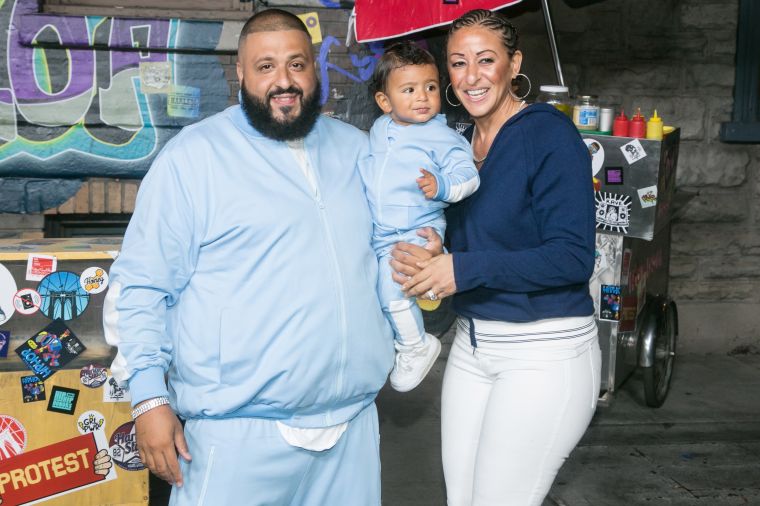 DJ Khaled, Asahd Khaled and Nicole Tuck
