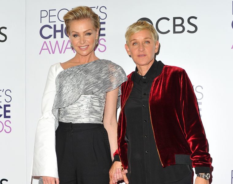 Portia de Rossi and Ellen DeGeneres