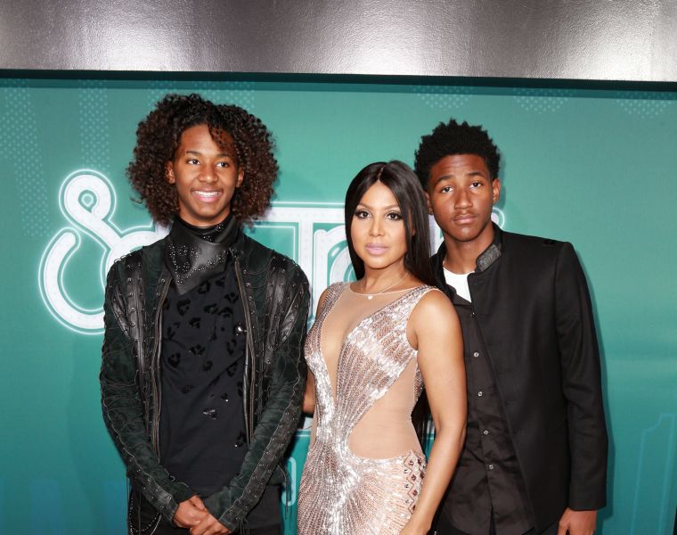 Toni Braxton and her sons
