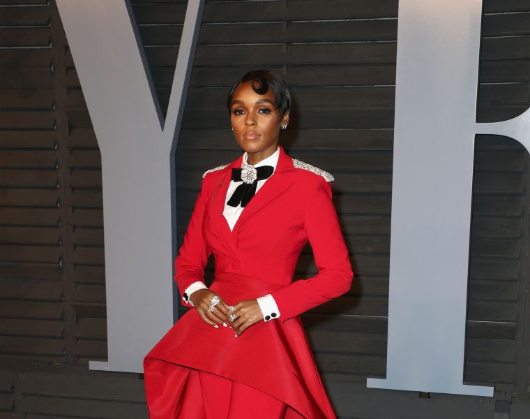 Janelle Monae at the Vanity Fair Oscar after party