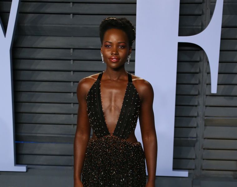 Lupita Nyong'o at the Vanity Fair Oscars after party