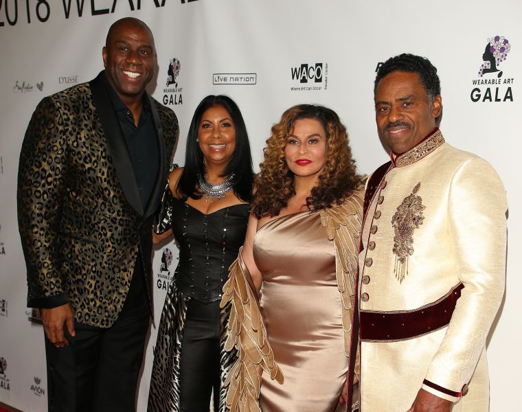 Magic and Cookie Johnson, Tina and Richard Lawson