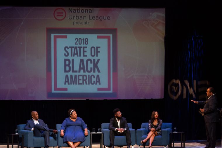 Jason Towns, Managing Partner of Groundwork Ventures, Brittney Cooper, Assoc. Professor Women's/Gender/Africana Studies, Rutgers University, Damon Young, Co-founder, VerySmartBrothas, Radio Personality Angela Yee and Roland Martin