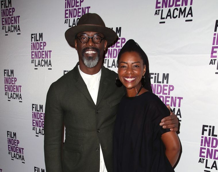 Isaiah Washington and his wife Jenisa