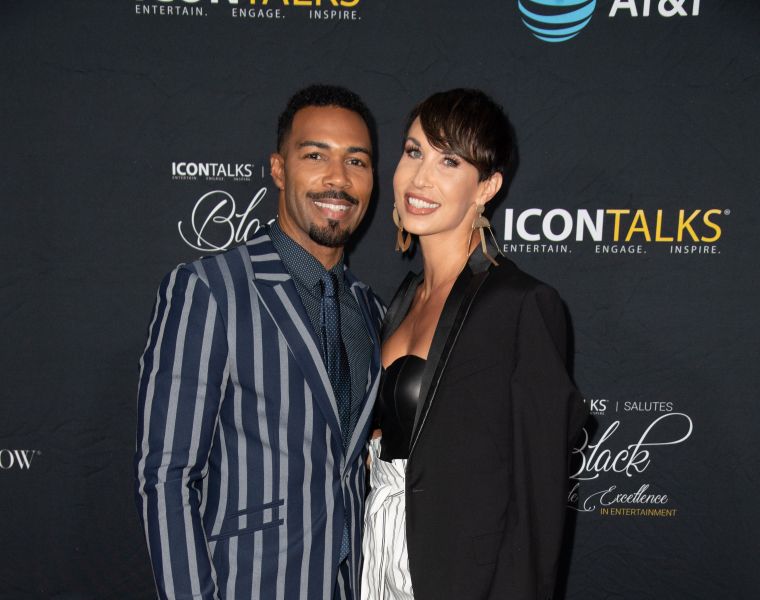 Omari Hardwick and his wife Jennifer