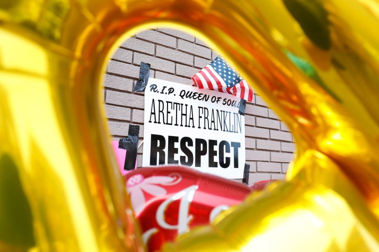 Fans Celebrate The Life of Aretha Franklin At Her Father's Church In Detroit