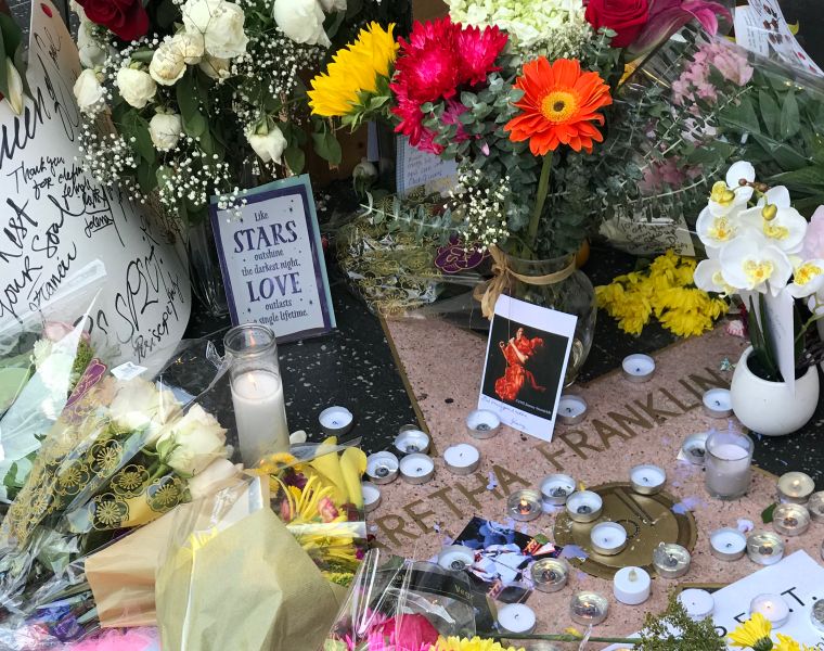 Aretha Franklin Tribute The Hollywood Walk Of Fame