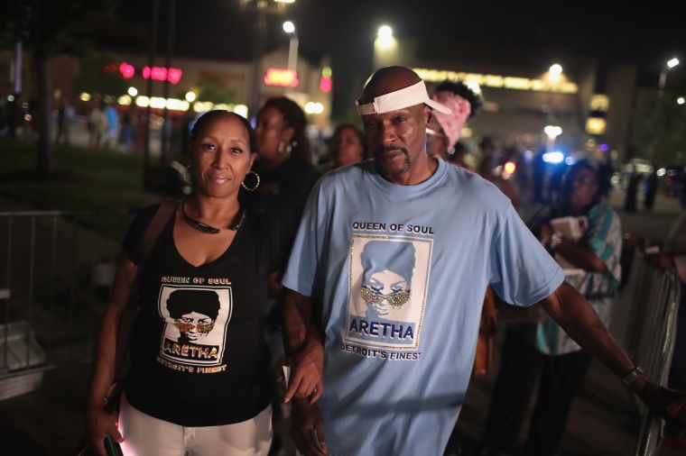 Fans Of Soul Legend Aretha Franklin Pay Their Respects As Her Body Lies In Repose In Detroit