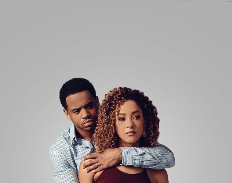 Chaley Rose as 'Angela' and Tristan Mack Wilds as 'Chris'