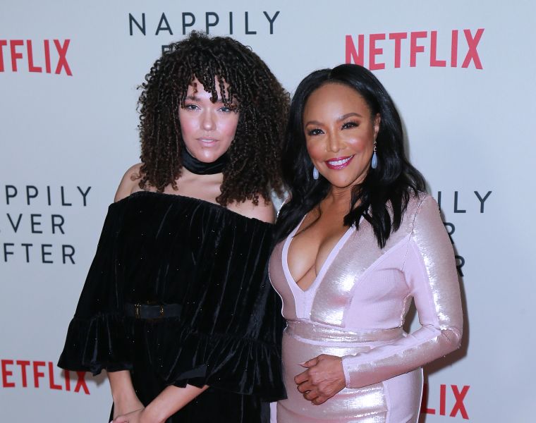 Lynn Whitfield and her daughter Grace