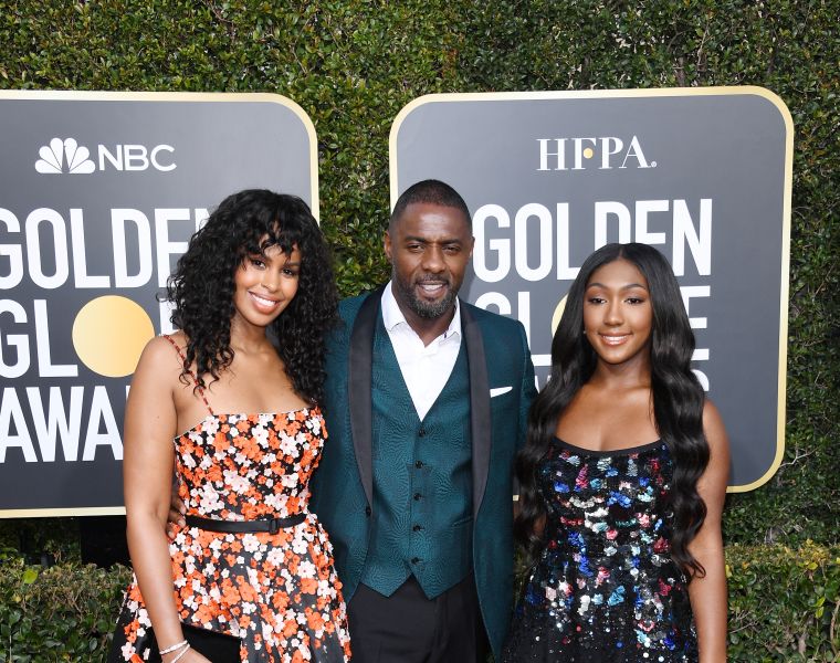 Sabrina Dowhr, Idris Elba and his daughter Isan Elba