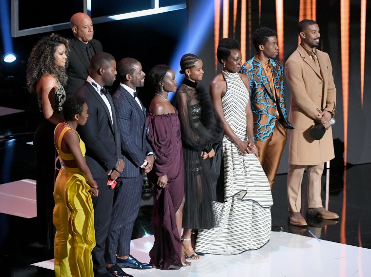 The cast of Black Panther win big!