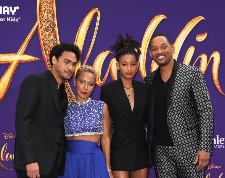 Trey, Jada Pinkett Smith, Willow and Will Smith