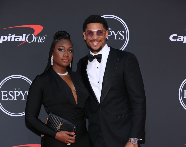 Jackie Serrano and Josh Hart