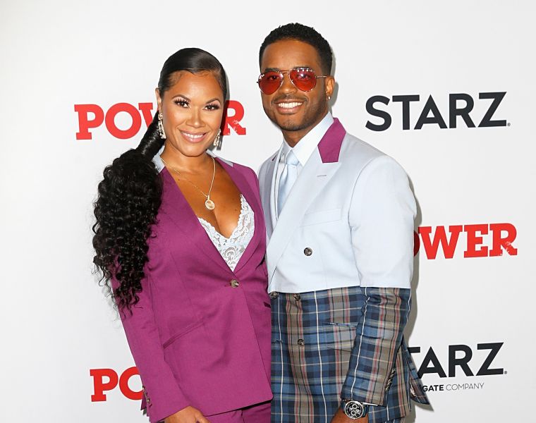 Larenz Tate and his wife Thomasina