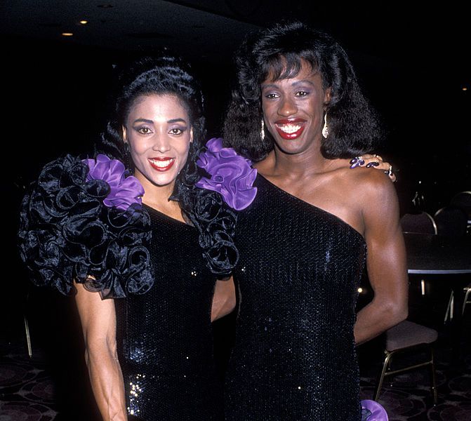Athletes Florence Griffith-Joyner and Jackie Joyner-Kersee