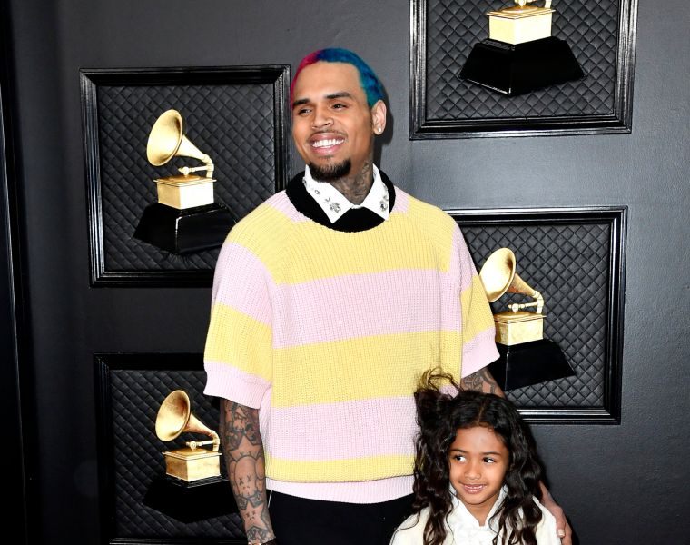 Chris Brown and his daughter Royalty