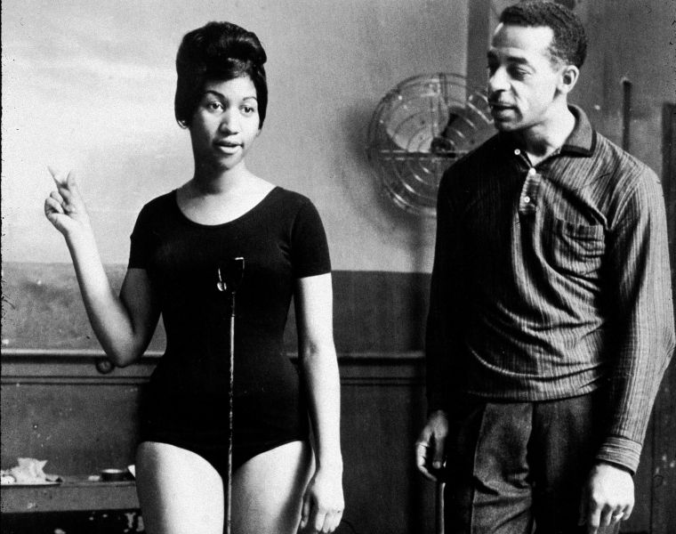 Aretha Franklin Rehearses in a Dance Studio, 1961