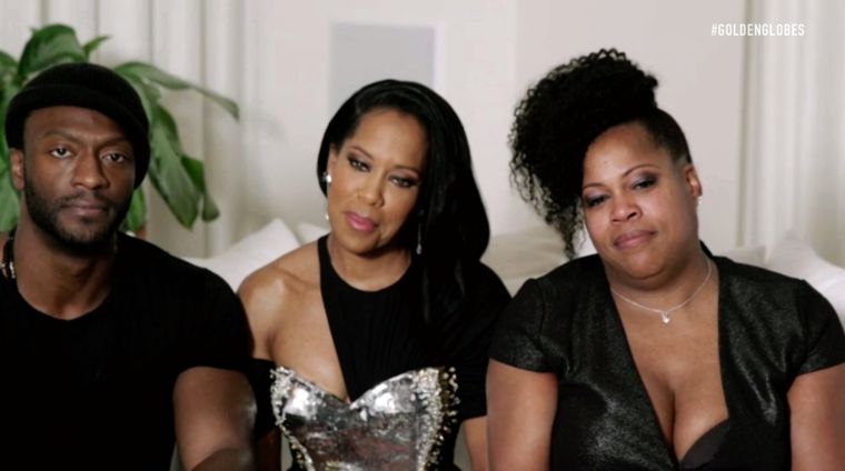 Aldis Hodge and Regina King