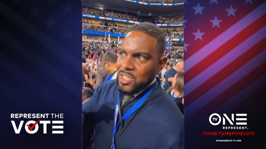 Delegate speaks with TV One at 2024 DNC